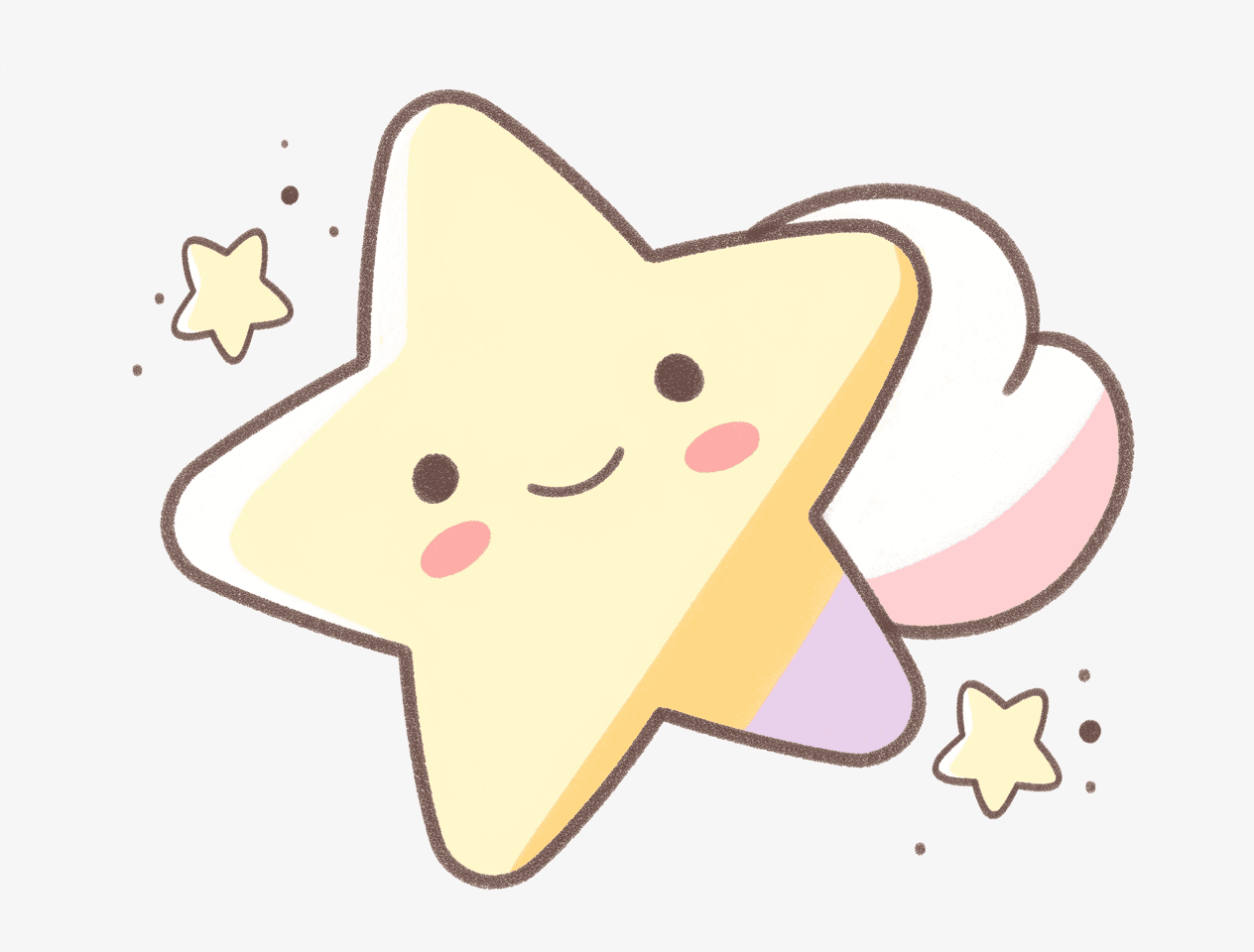 Cartoon Star Slide original repeating artwork