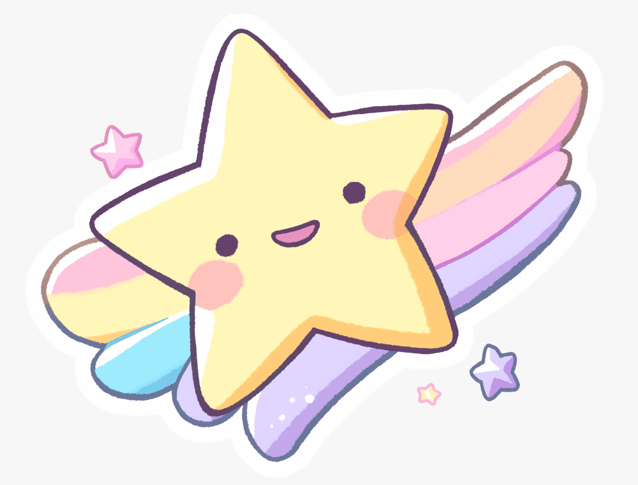 Cartoon Star Fair original repeating artwork