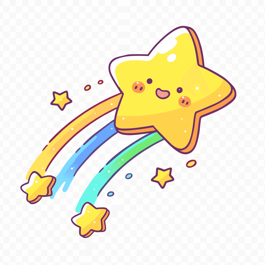 Cartoon Star Rhythm original repeating artwork