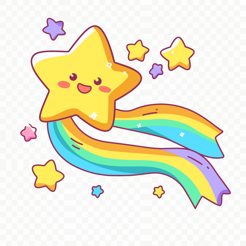 Cartoon Star Onyx original repeating artwork