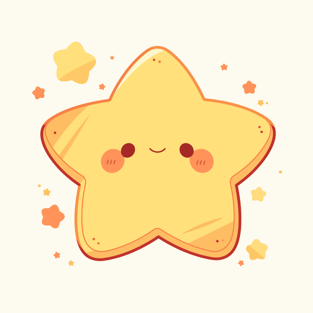 Cartoon Star Rush original repeating artwork