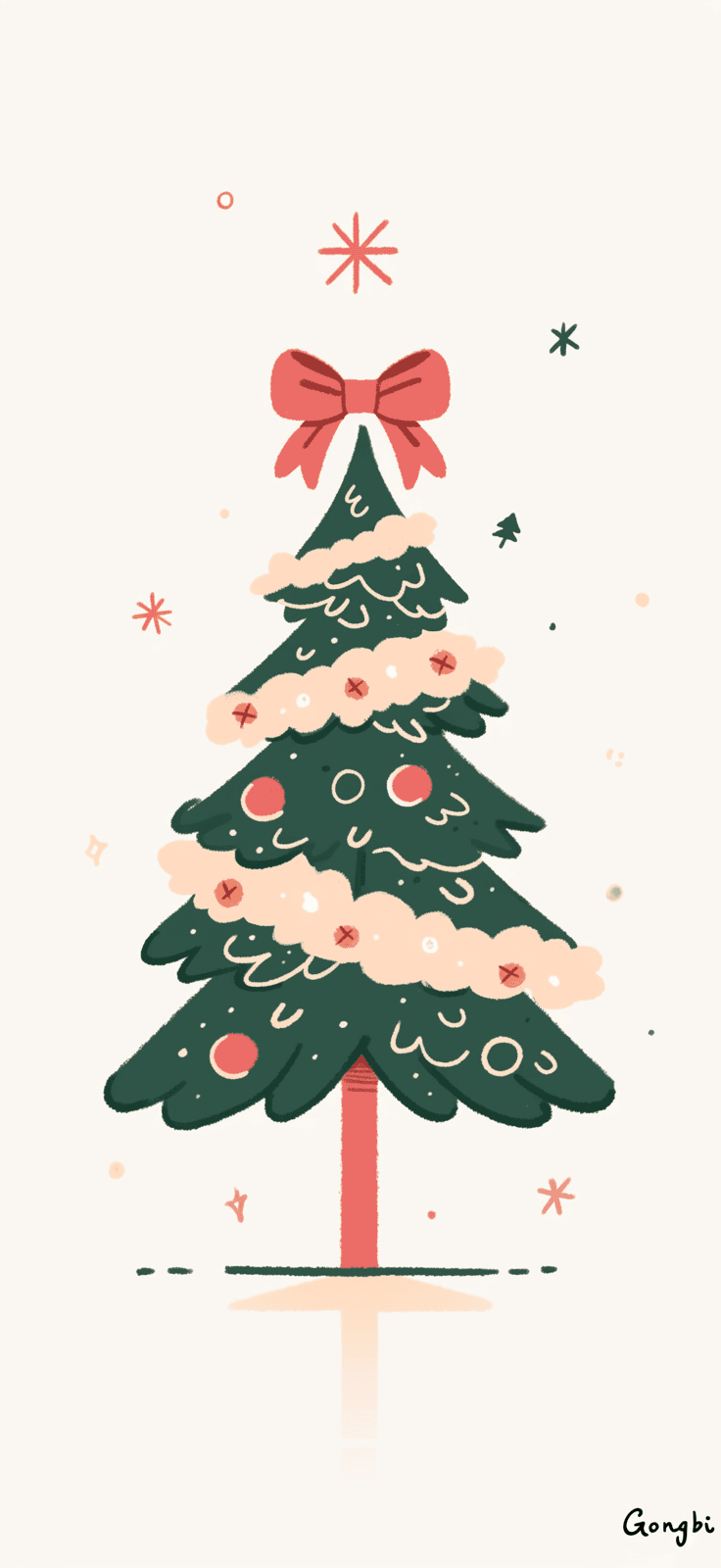 Christmas Tree 597 original repeating artwork