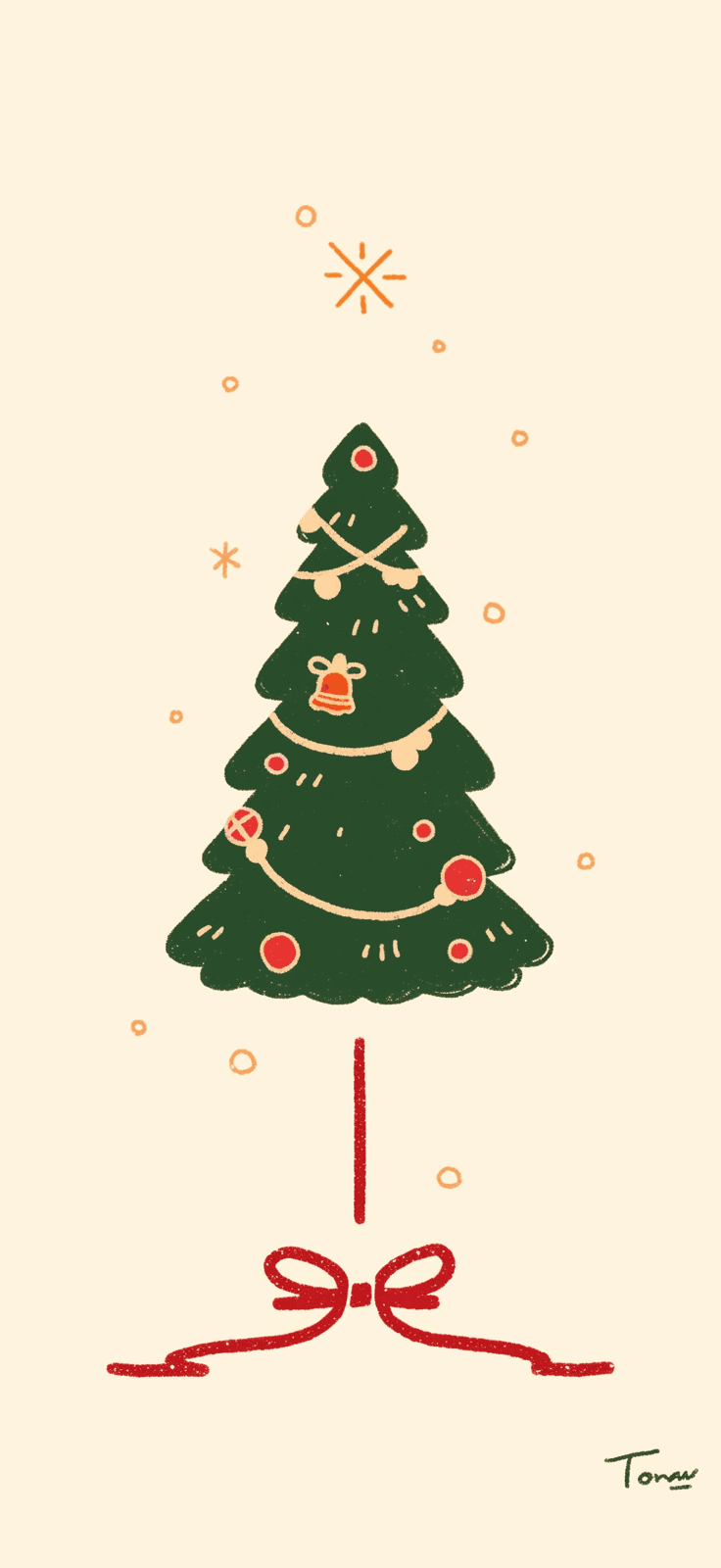 Christmas Tree 596 original repeating artwork