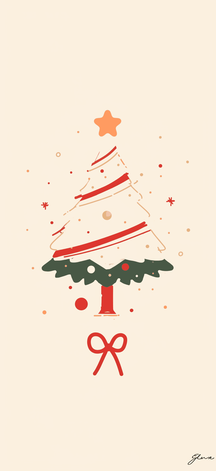 Christmas Tree 691 original repeating artwork