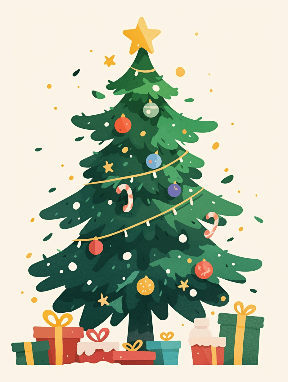 Christmas Tree 055 original repeating artwork