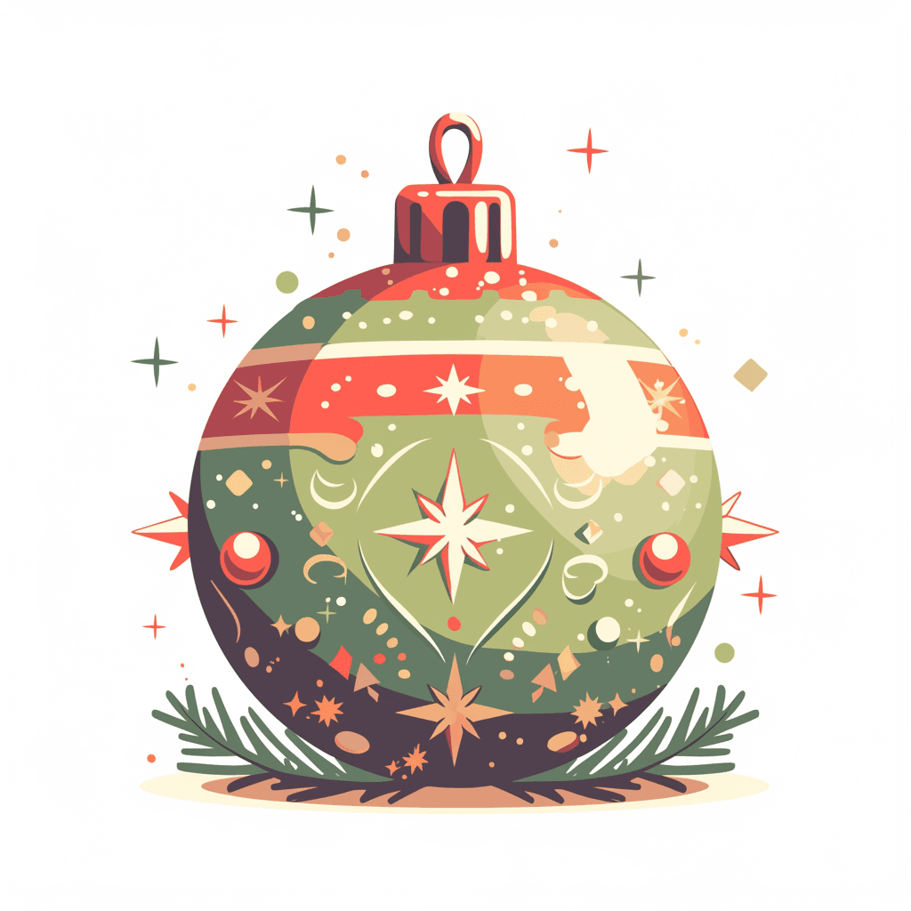 Christmas Ball Jam original repeating artwork