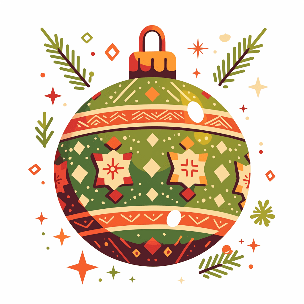 Christmas Ball Tune original repeating artwork