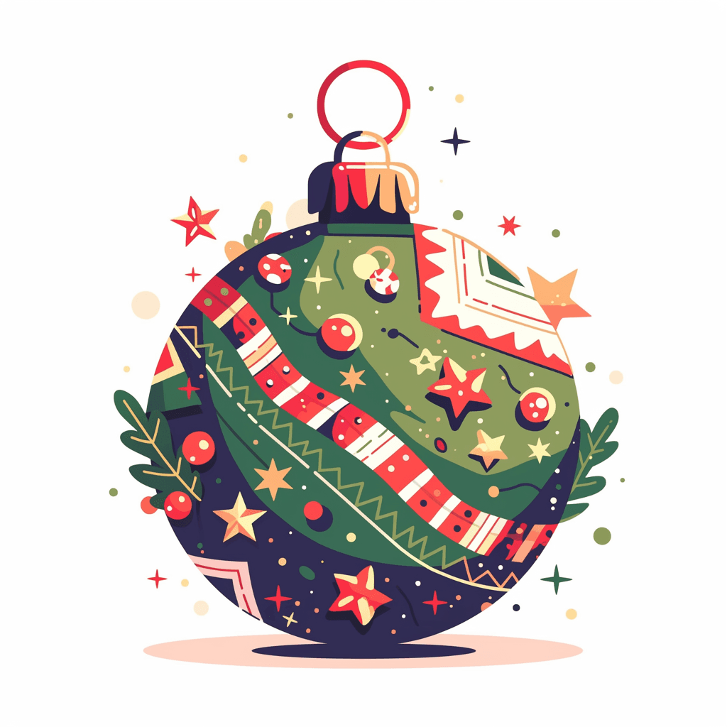 Christmas Ball Sprint original repeating artwork