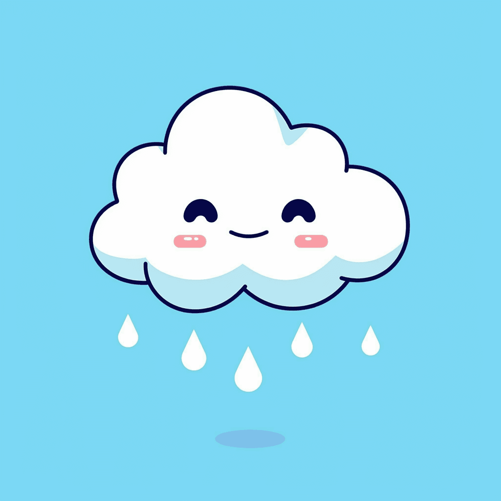 Rain Party original repeating artwork