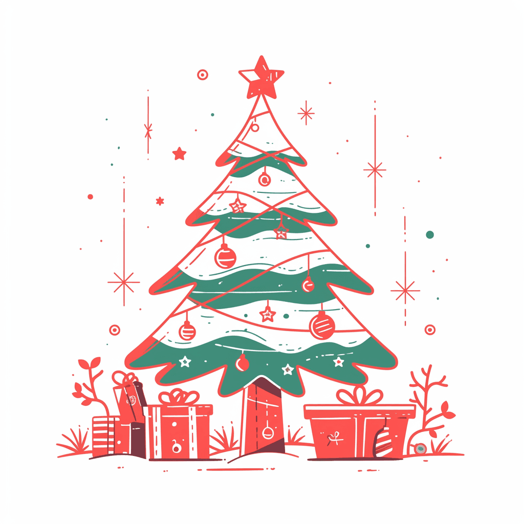 Christmas Tree 649 original repeating artwork