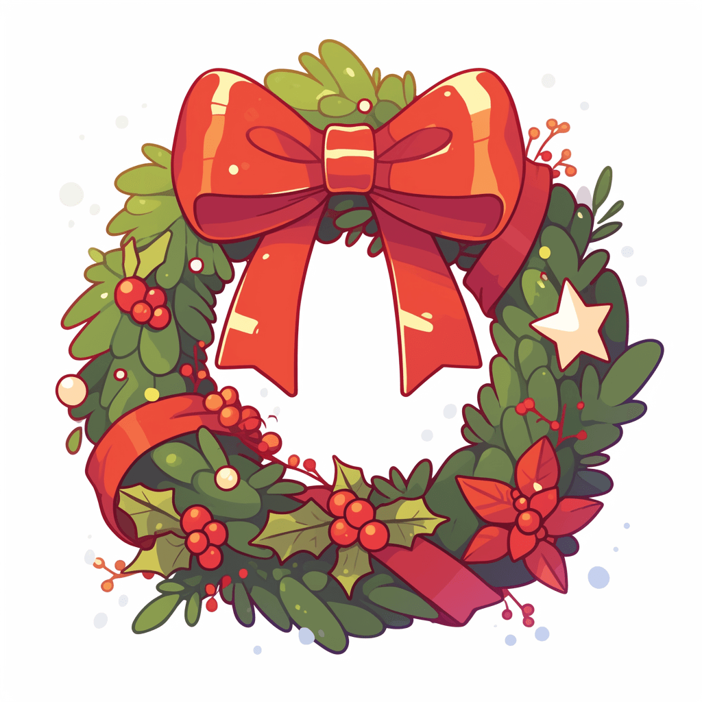 Christmas Wreath 217 original repeating artwork