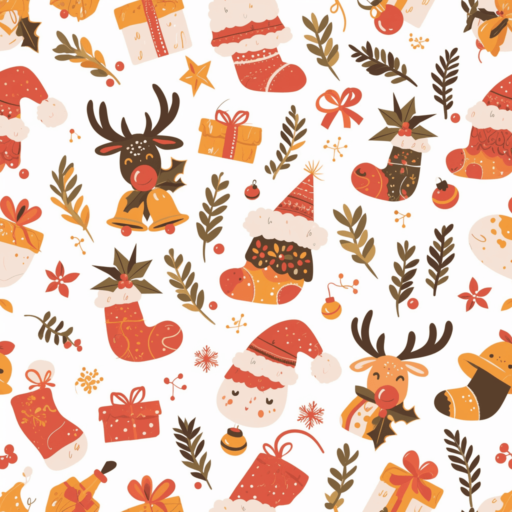 Christmas Design Corner original repeating artwork