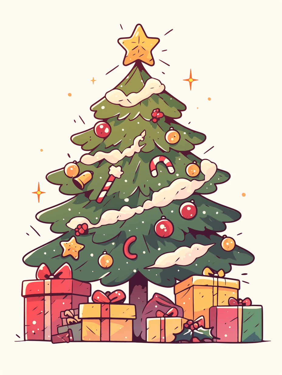 Christmas Tree 051 original repeating artwork