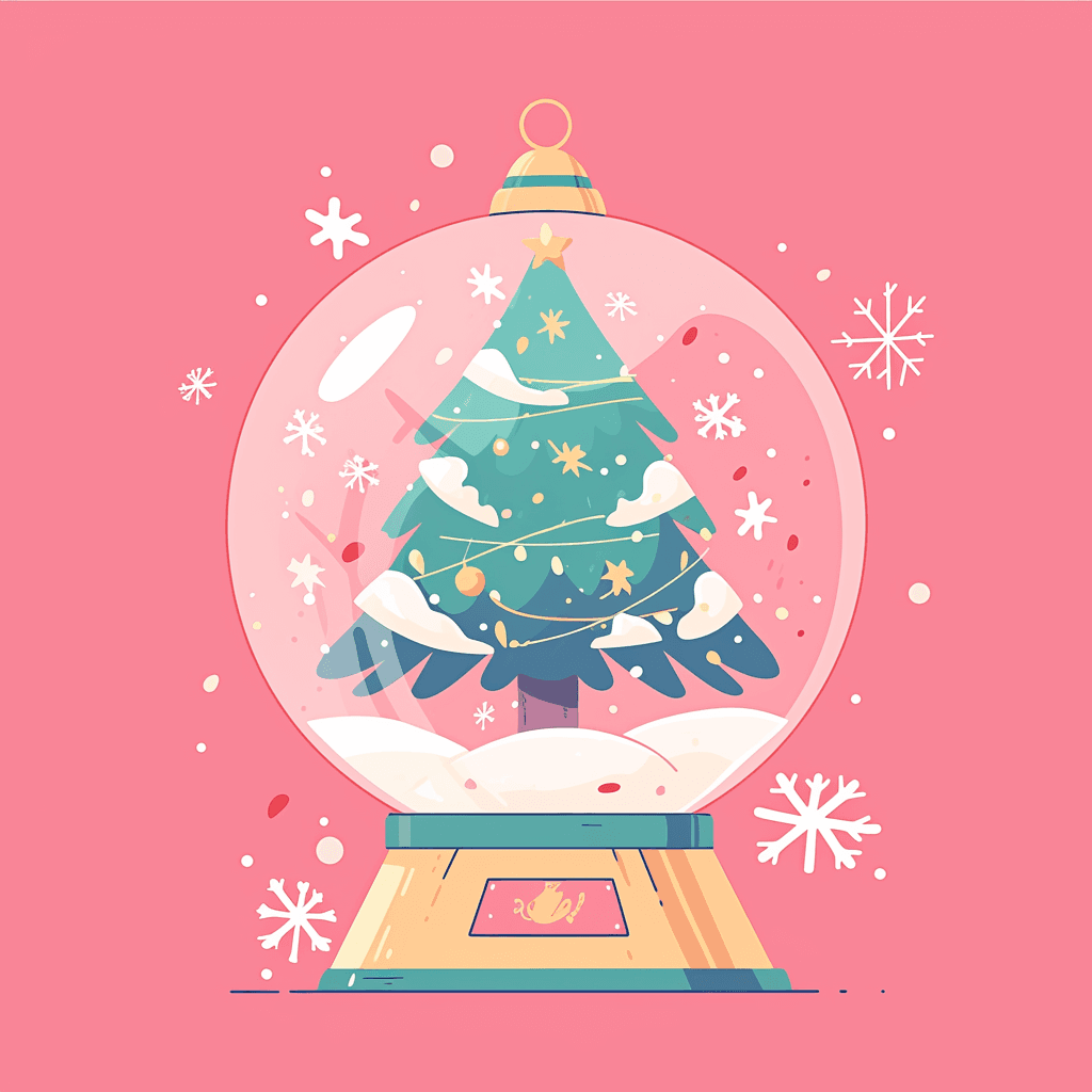 Christmas Ball North original repeating artwork