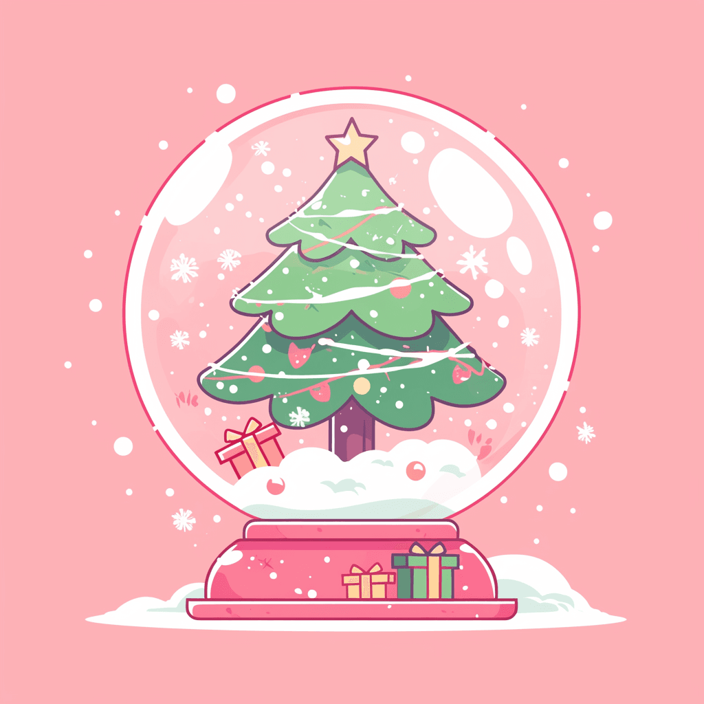 Christmas Ball Gang original repeating artwork