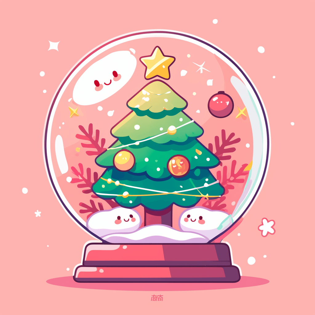 Christmas Ball Rooftop original repeating artwork