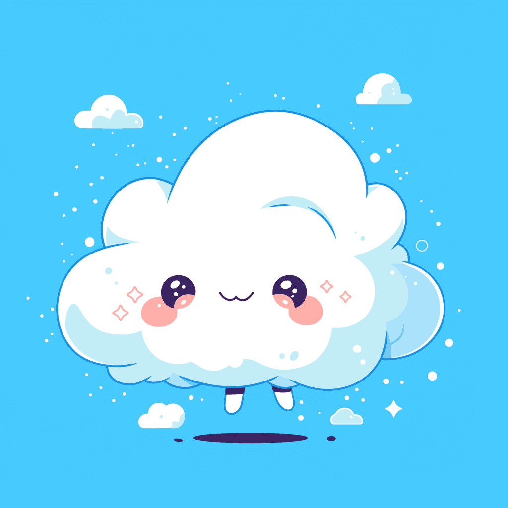 Cartoon Cloud 014 original repeating artwork