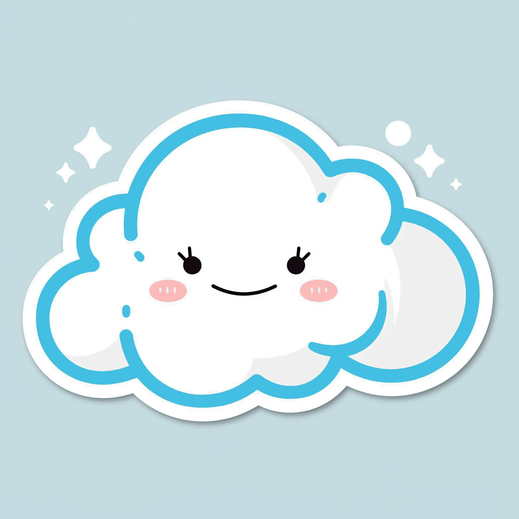 Cartoon Cloud 029 original repeating artwork