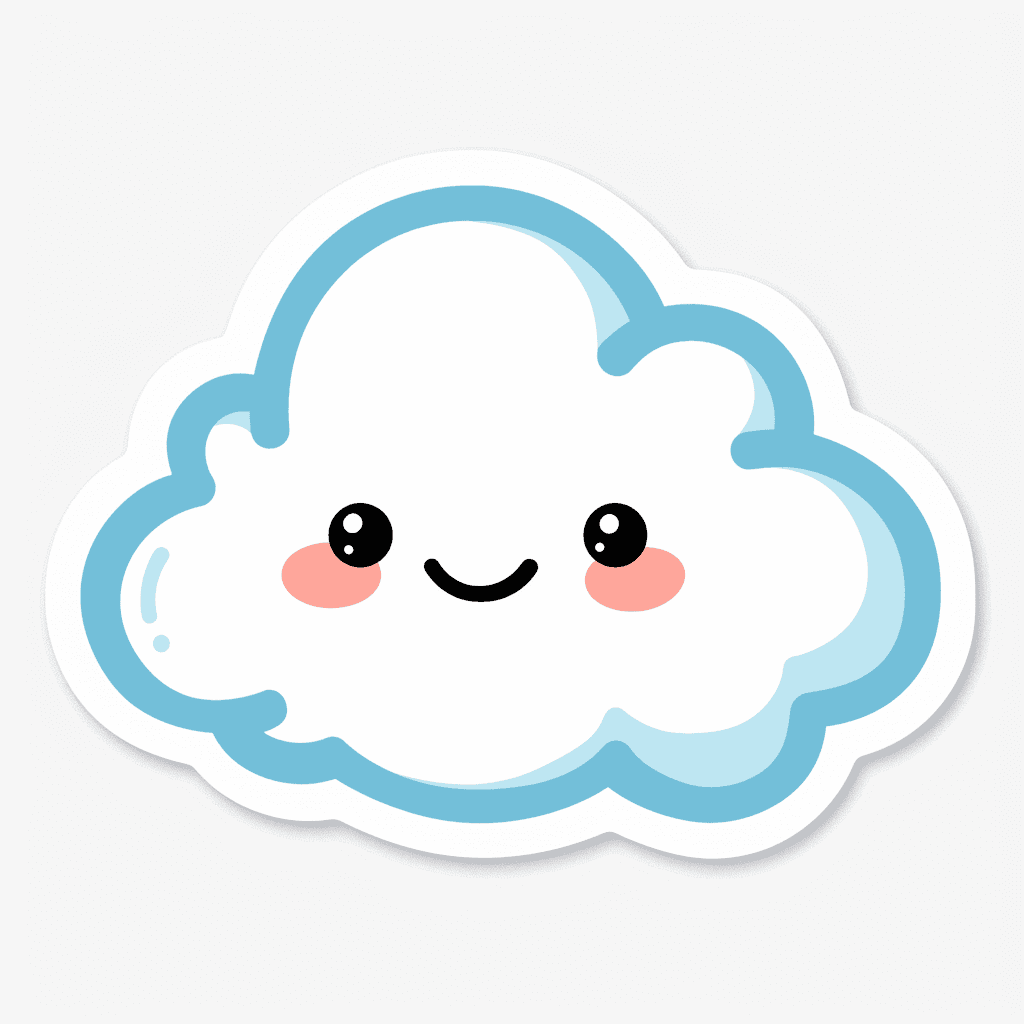 Cartoon Cloud 024 original repeating artwork