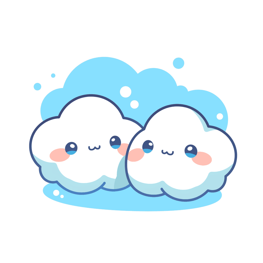 Cartoon Cloud Collective original repeating artwork