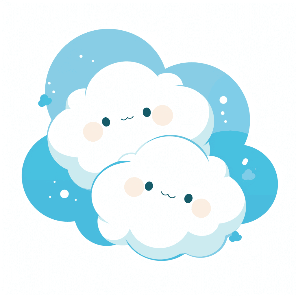 Cartoon Cloud 017 original repeating artwork