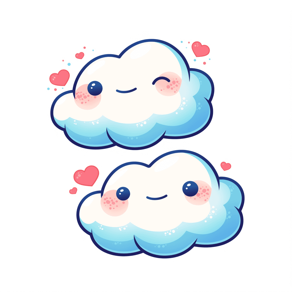 Cartoon Cloud 016 original repeating artwork