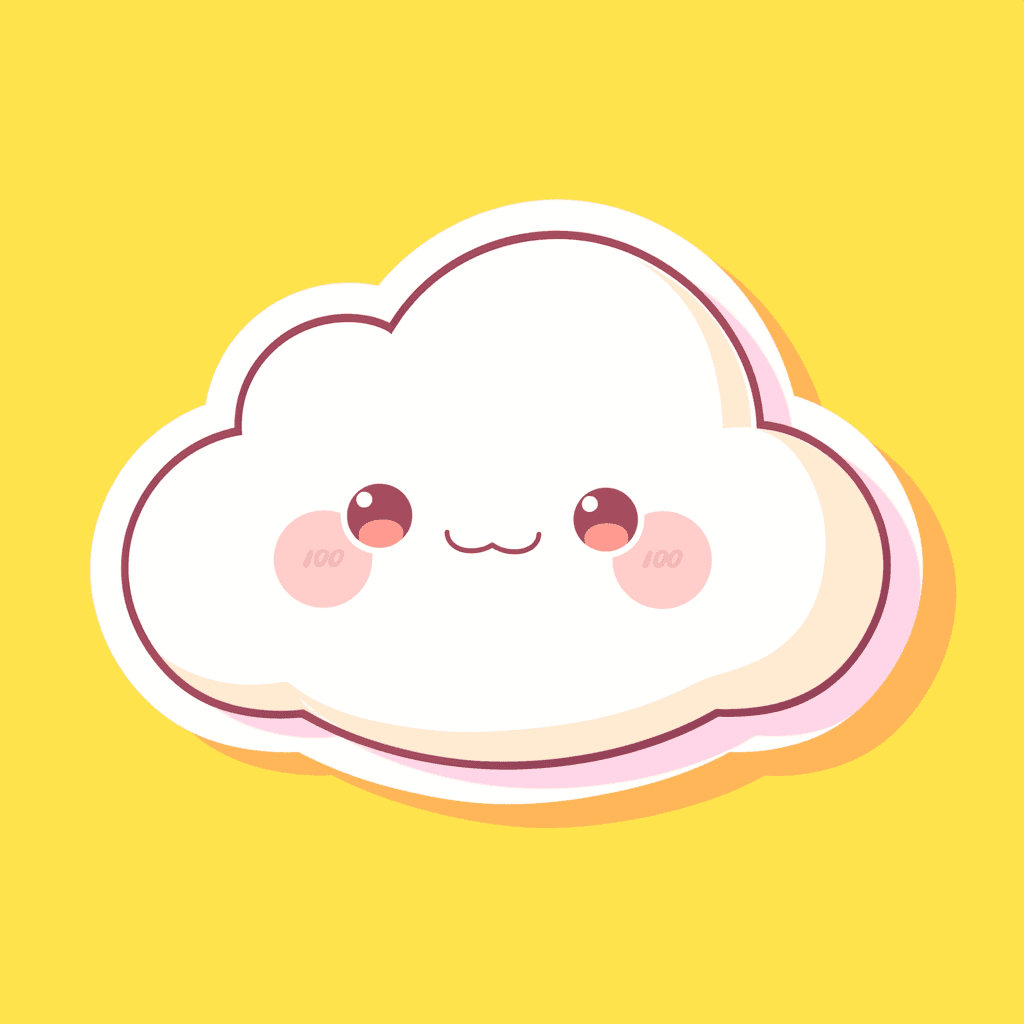 Cartoon Cloud 022 original repeating artwork