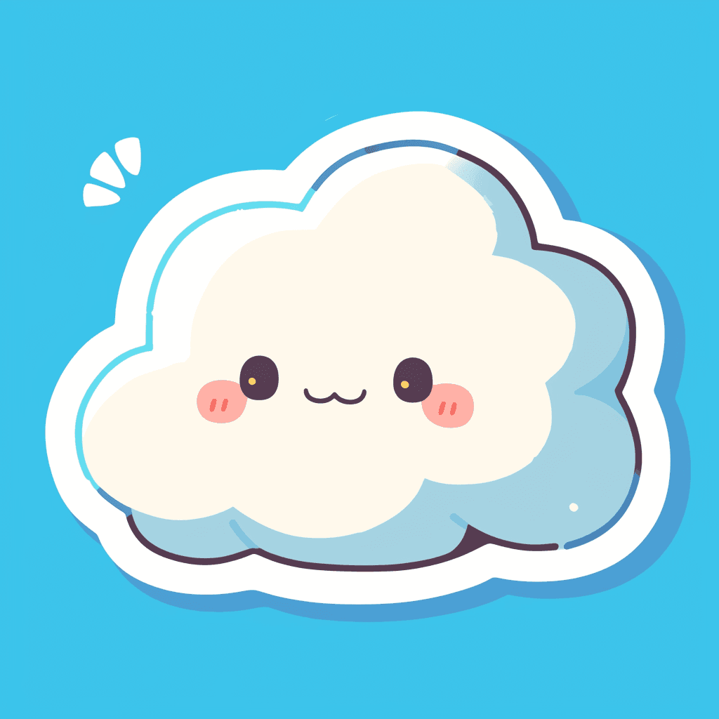 Cartoon Cloud 025 original repeating artwork