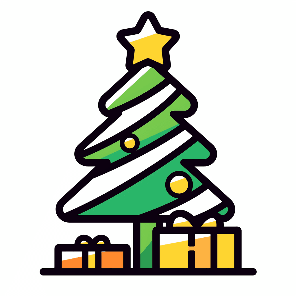 Christmas Tree Fair original repeating artwork