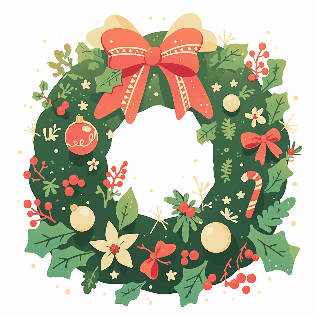 Christmas Wreath 168 original repeating artwork