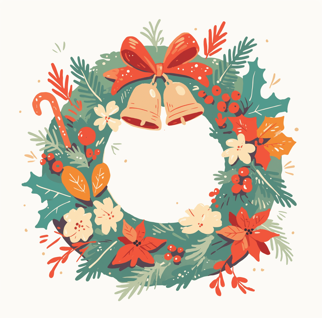 Christmas Wreath 192 original repeating artwork