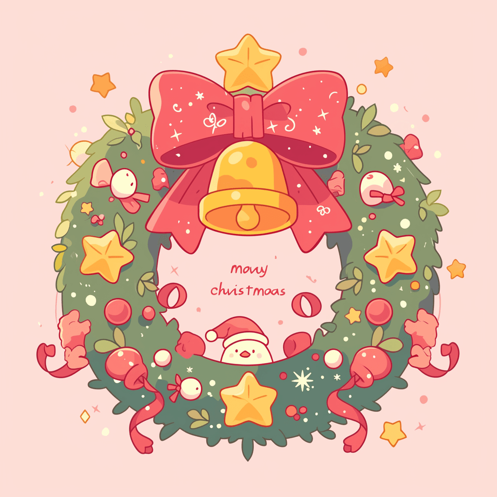 Christmas Wreath 135 original repeating artwork