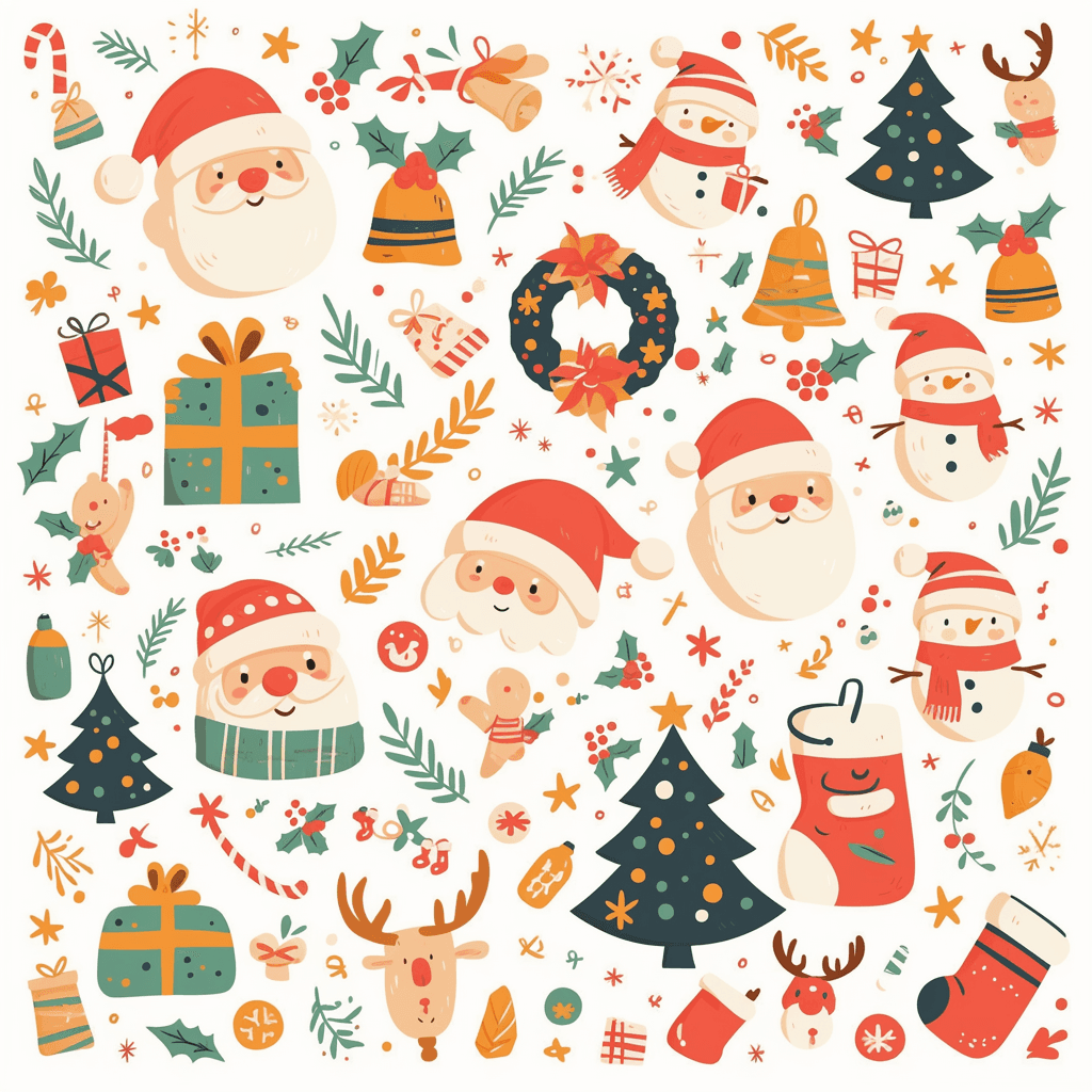 Christmas Design Onyx original repeating artwork