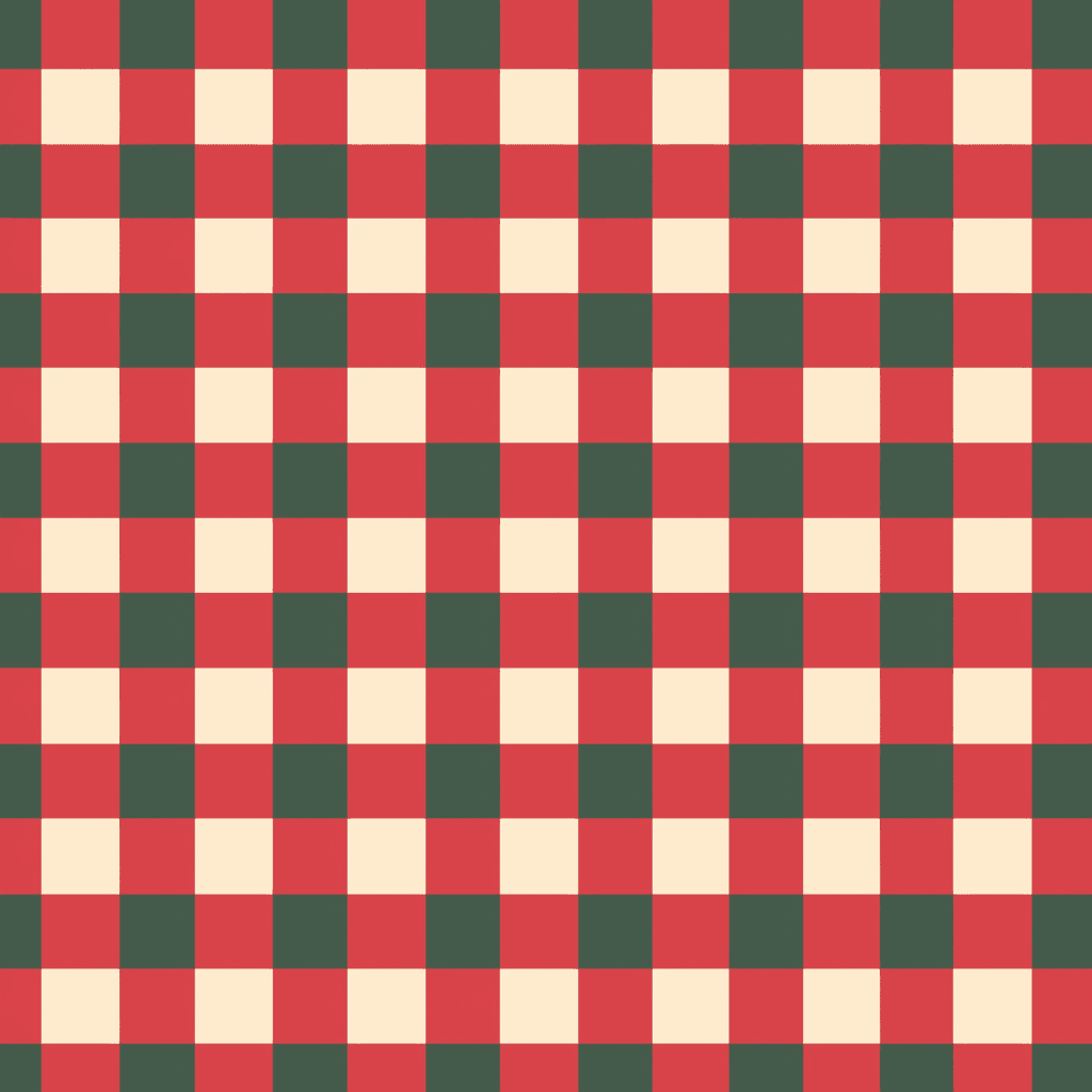 Christmas Check Carnival original repeating artwork