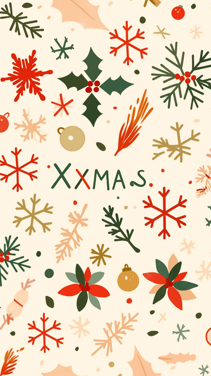 Christmas Design Tune original repeating artwork