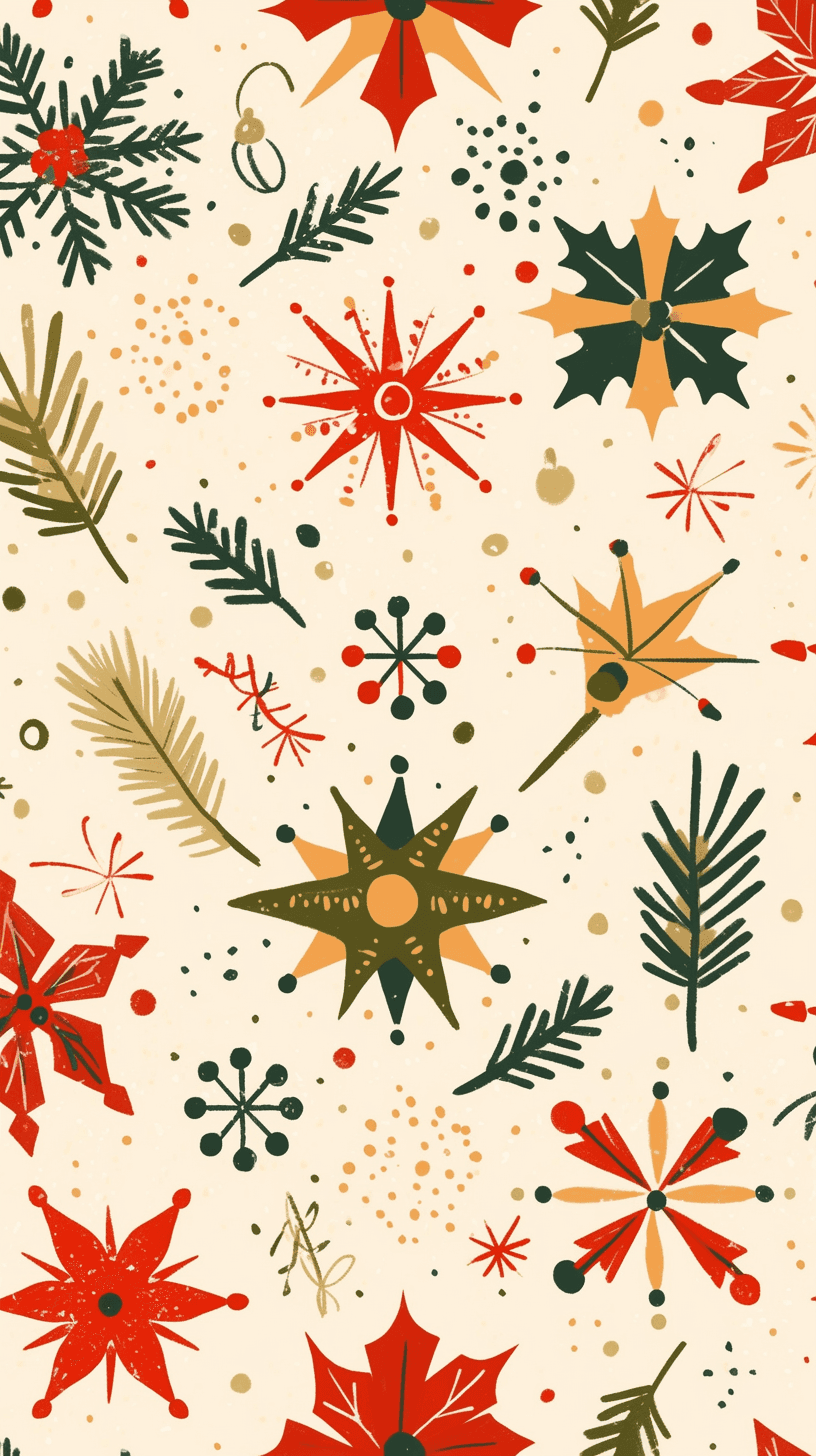 Christmas Design Carnival original repeating artwork