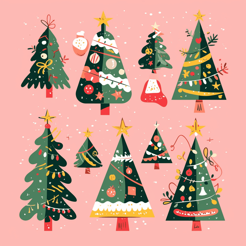 Christmas Tree 467 original repeating artwork