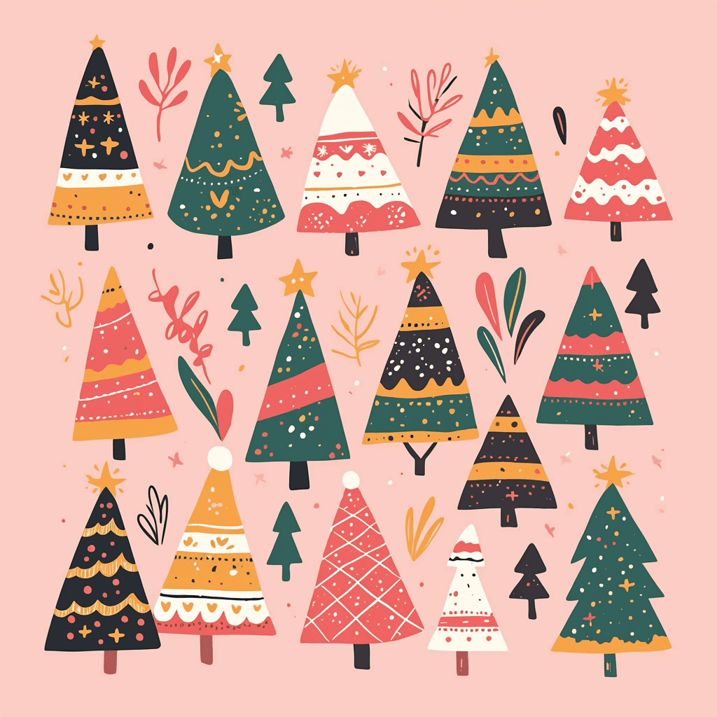 Christmas Tree 523 original repeating artwork