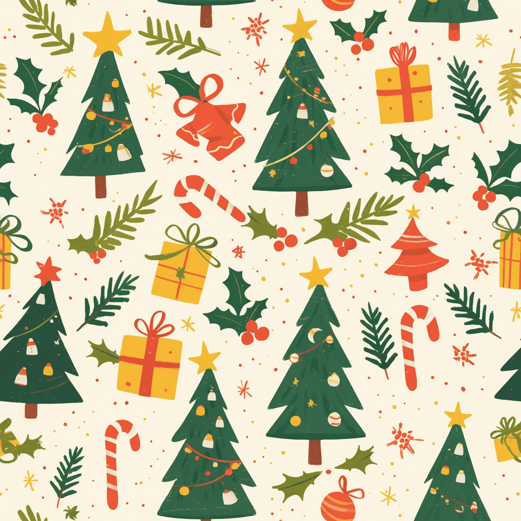 Christmas Tree 064 original repeating artwork