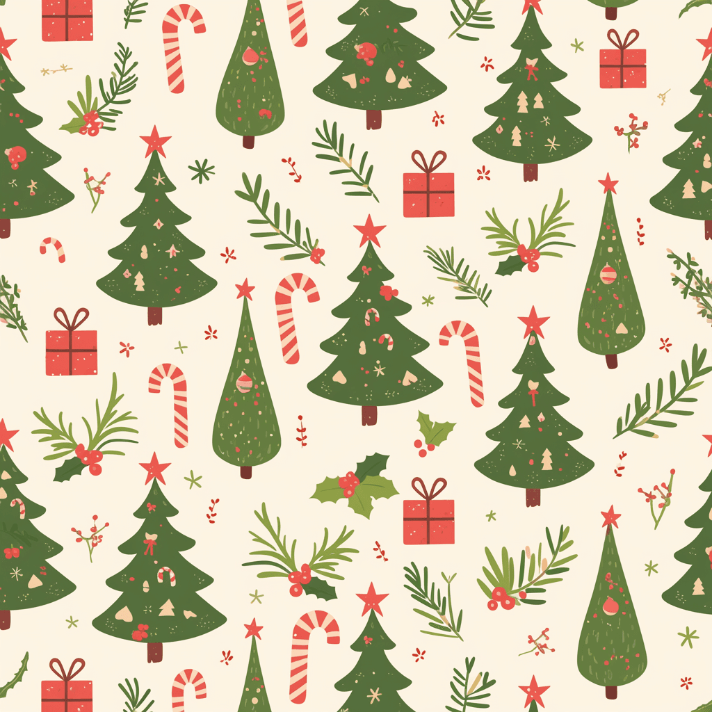 Christmas Tree 482 original repeating artwork