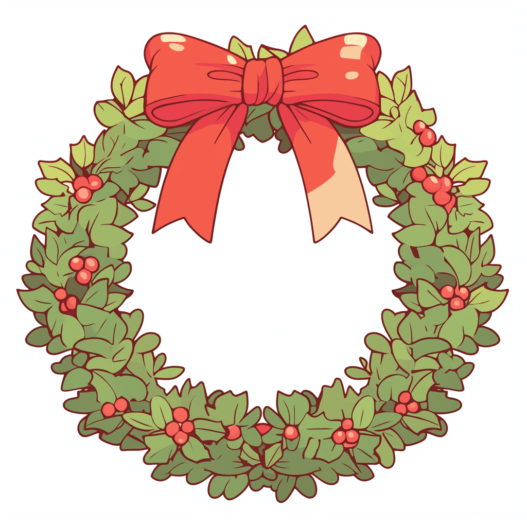 Christmas Wreath 125 original repeating artwork