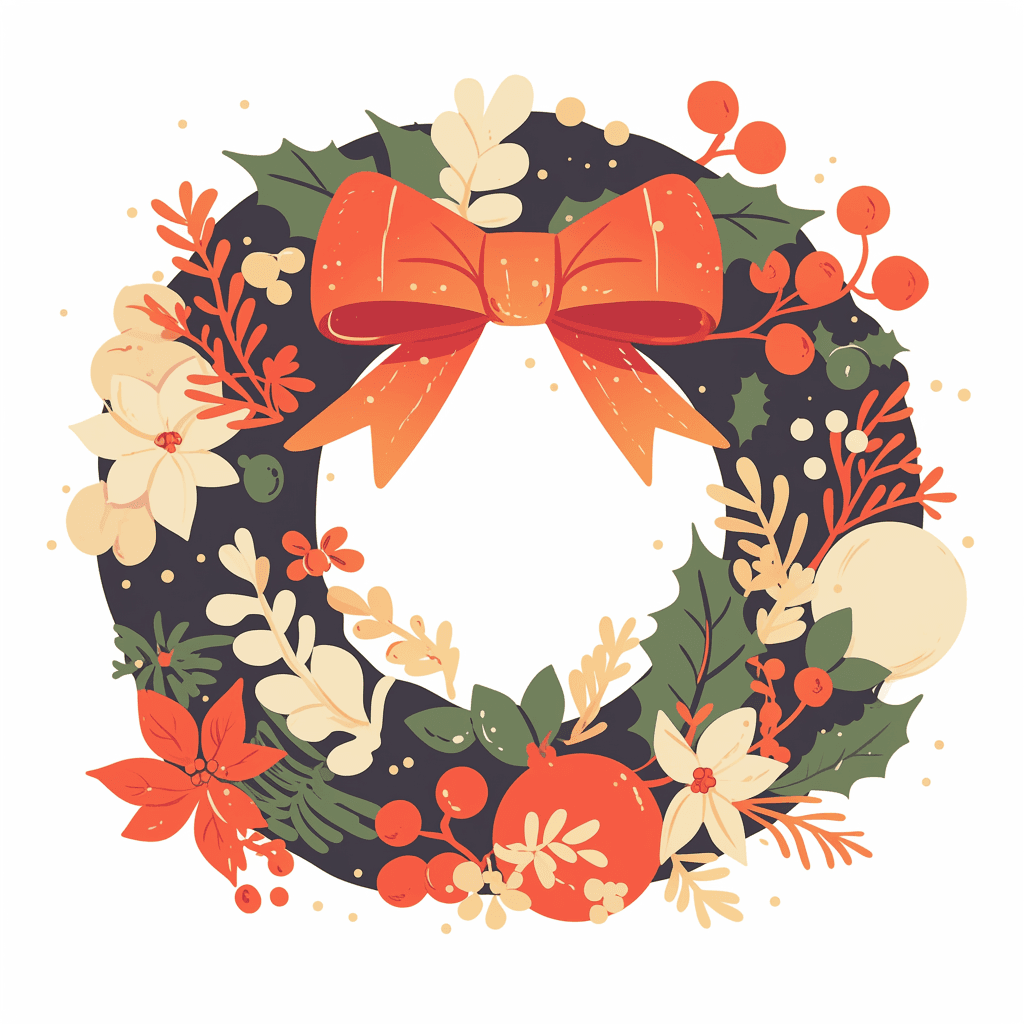 Christmas Wreath 212 original repeating artwork