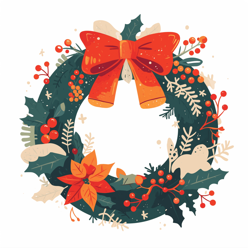 Christmas Wreath 189 original repeating artwork
