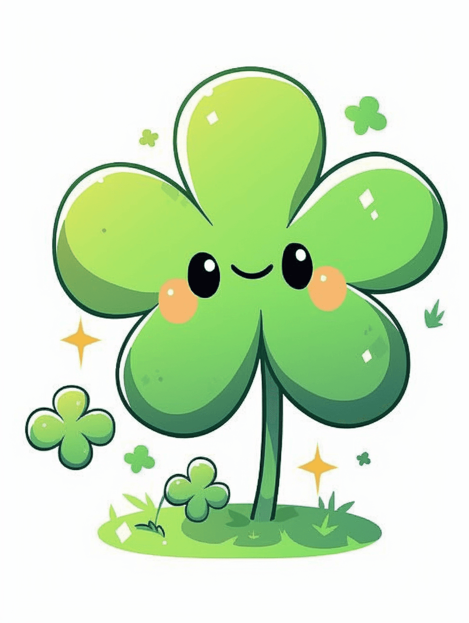 Clover Squad original repeating artwork