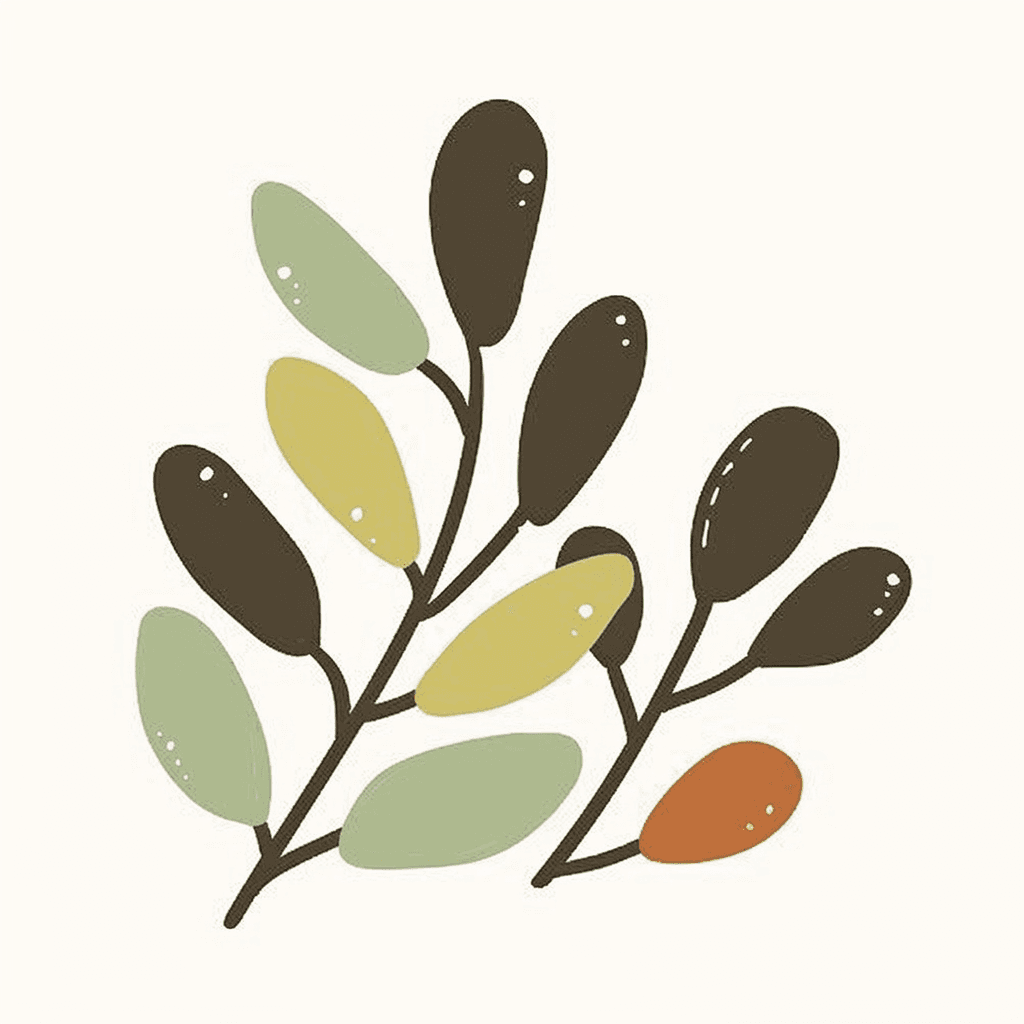 Leaves Duo original repeating artwork