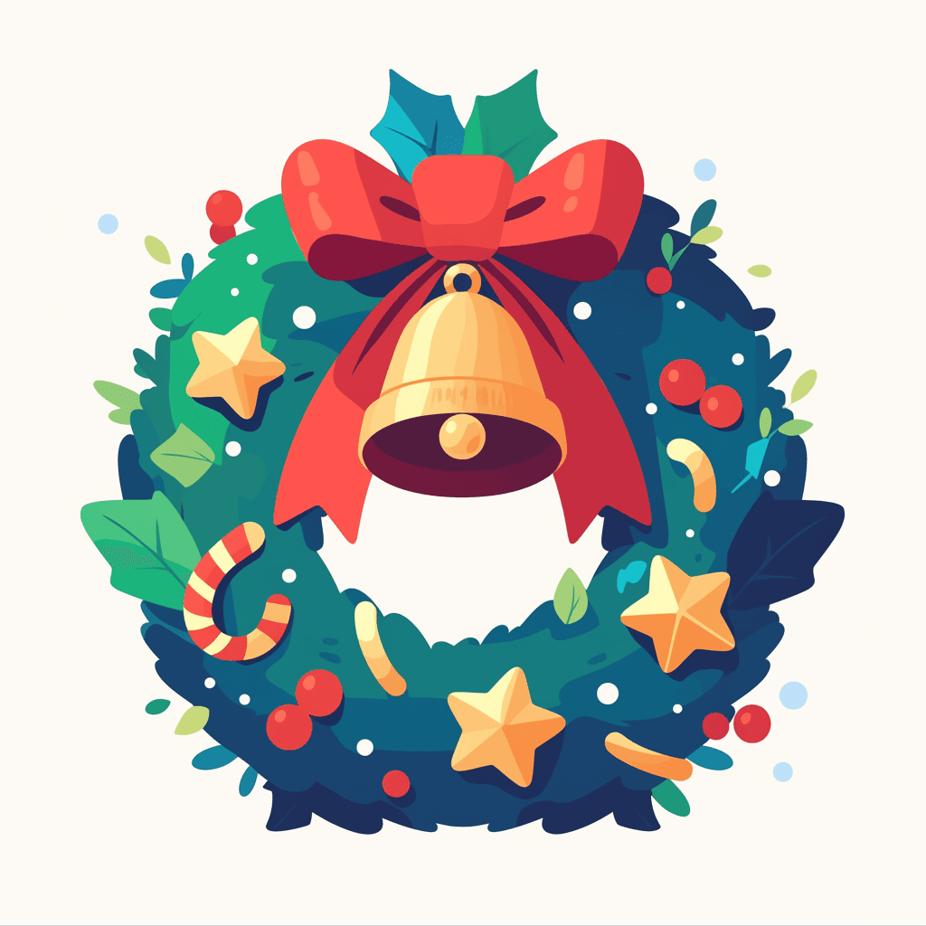 Christmas Wreath 244 original repeating artwork