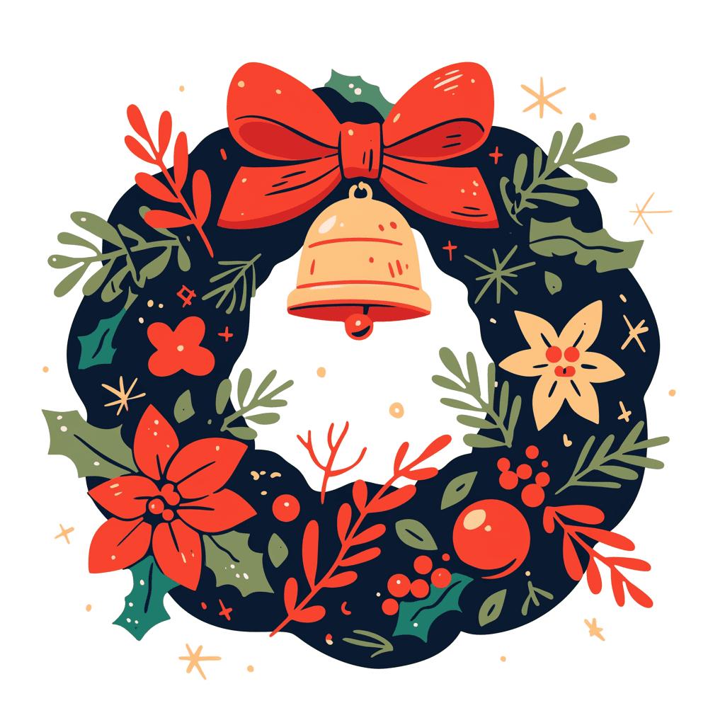 Christmas Wreath 109 original repeating artwork