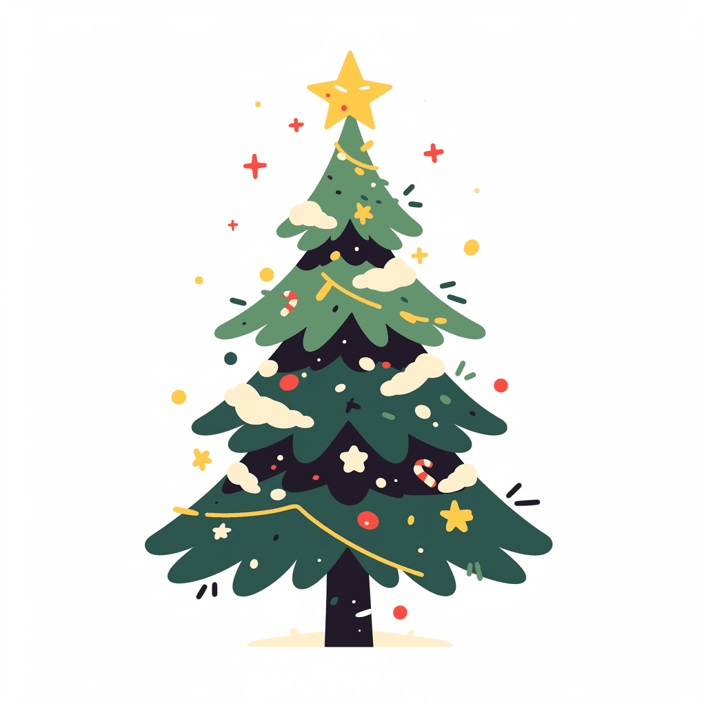 Christmas Tree 357 original repeating artwork