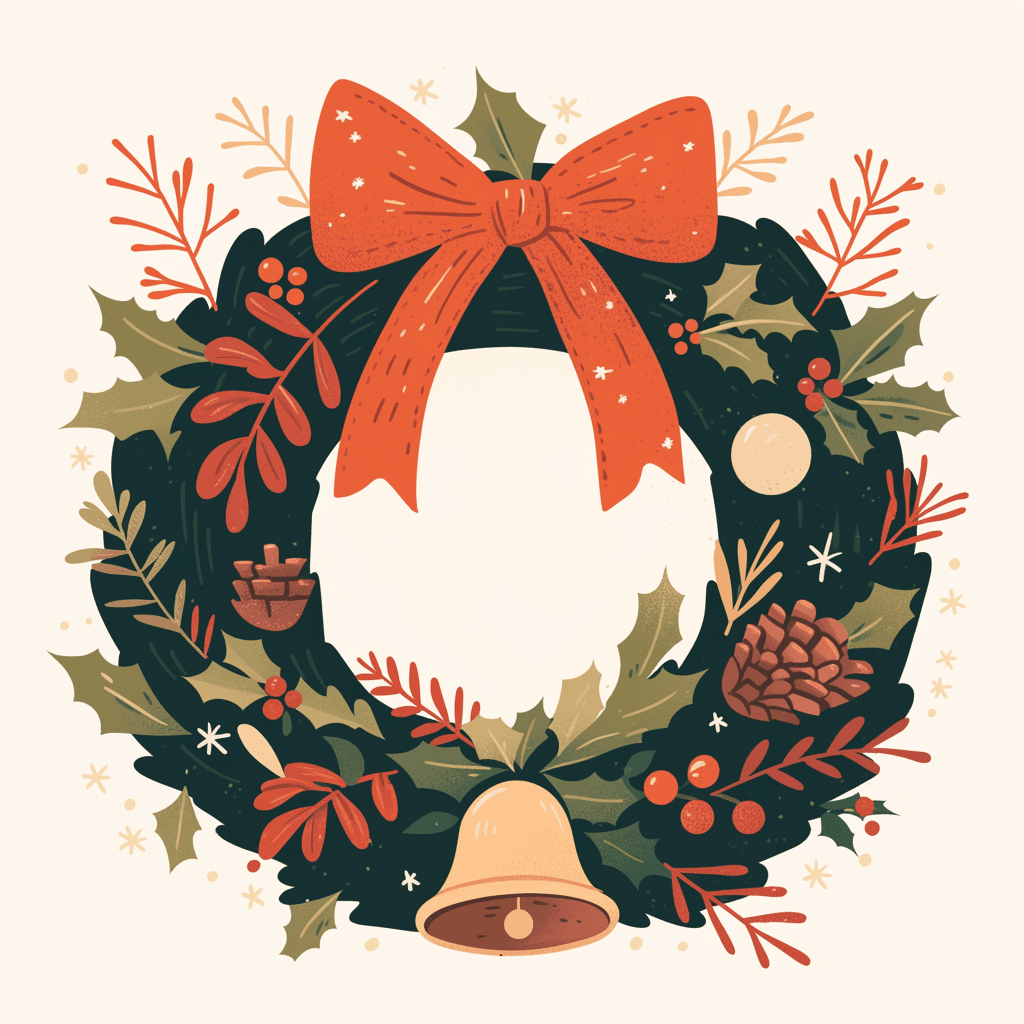 Christmas Wreath 232 original repeating artwork