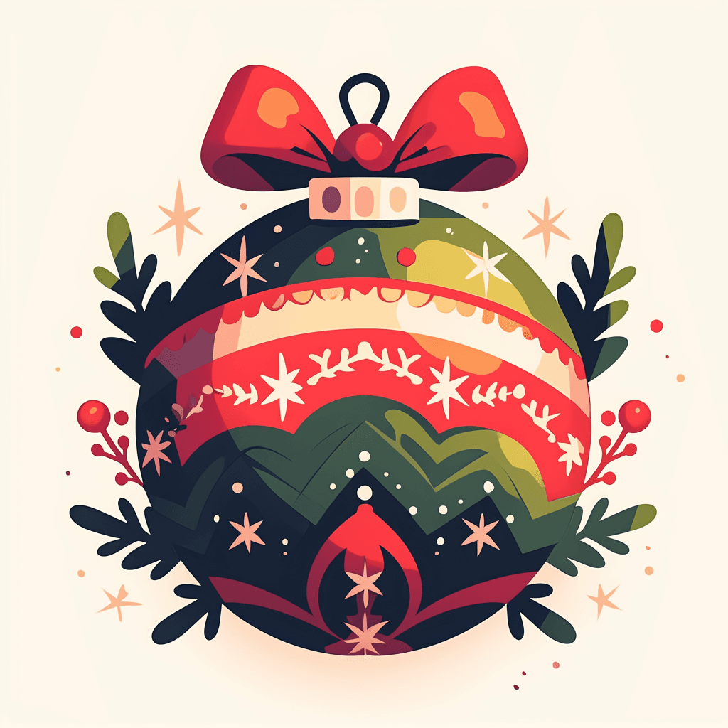Christmas Ball Studio original repeating artwork